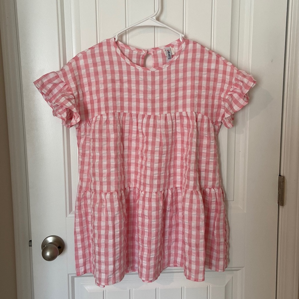 Pink gingham top
